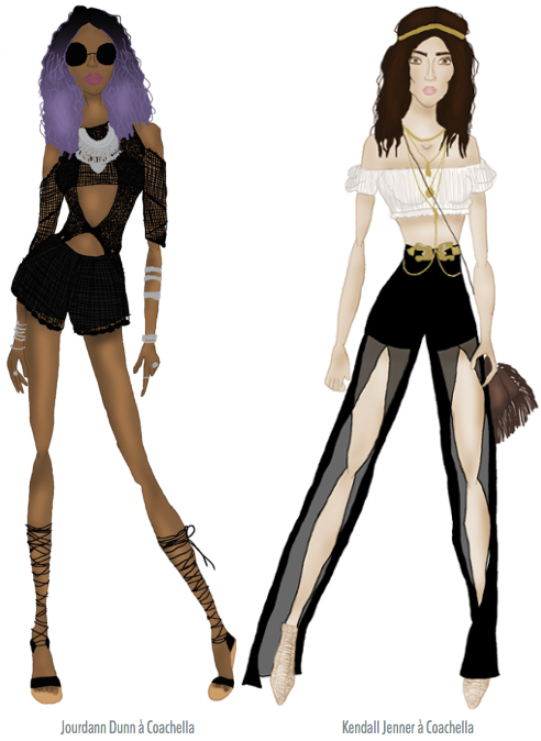 Looks Jourdann Dunn et Kendall Jener