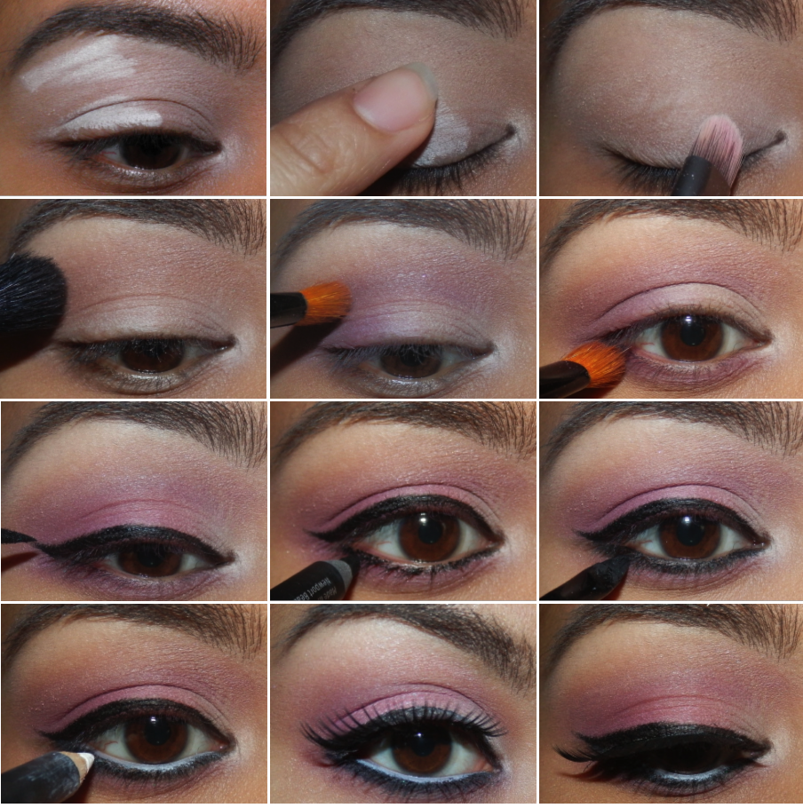 Maquillage des yeux romantique