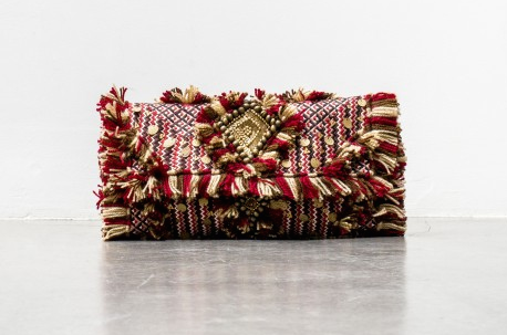 ANTIK BATIK : Pochette Nadya Burgundy / 145,00 €