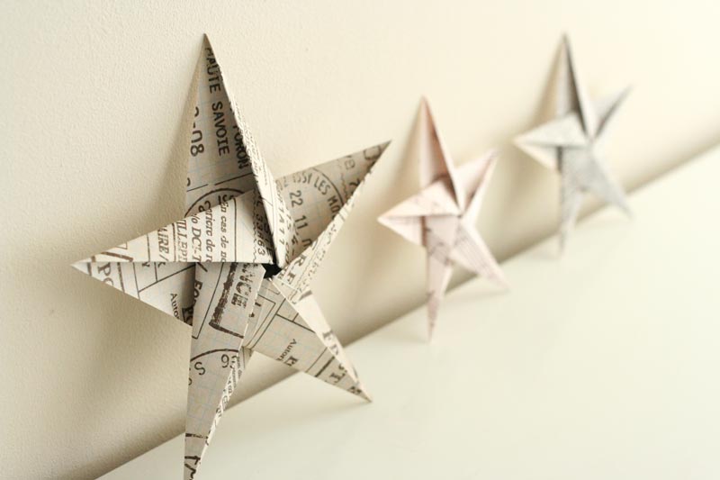 étoile en origami
